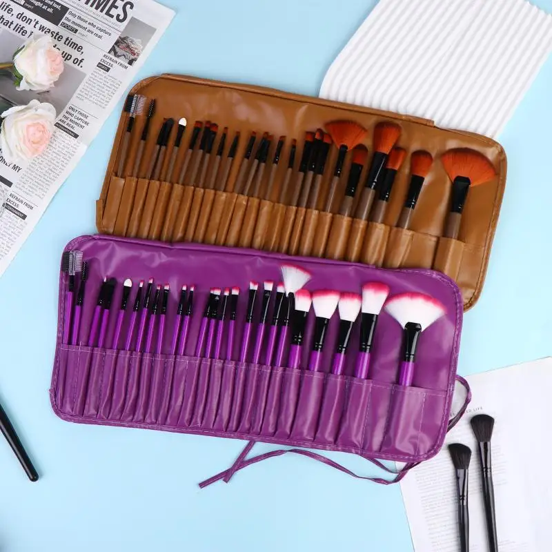 Professional 24Pcs Beauty Brush Set Includes All Makeup Brushes with Organizer Bag for Personal and Travel UseHot 5