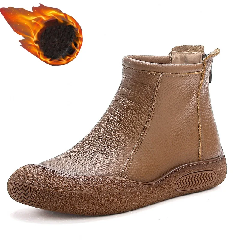 Neue mode stiefeletten frauen herbst wasserdichte schuhe frau dicke sohle kurze stiefel damen designer plattform schnüren booties – Detail 26