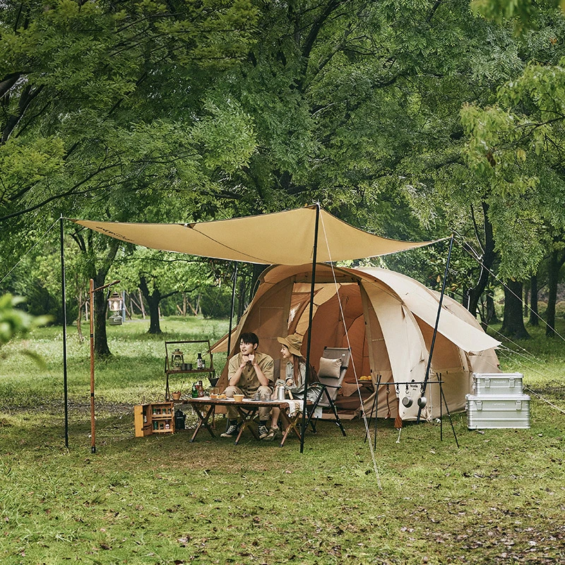 

Shelter Tent Eaves Cotton Tunnel Outdoor Camping One Camping Cotton Tent Leisure Sun Protection Zanzariera Camping Equipments