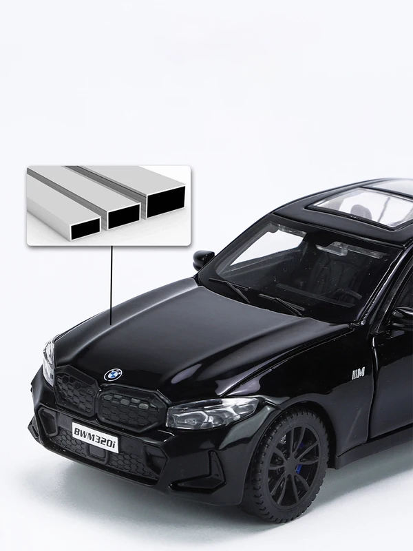 1:32 BMW 320i THE 3 G20 2023 Alloy Model Car Toy Diecasts Casting Sound and Light Car Toys For Children Vehicle 2