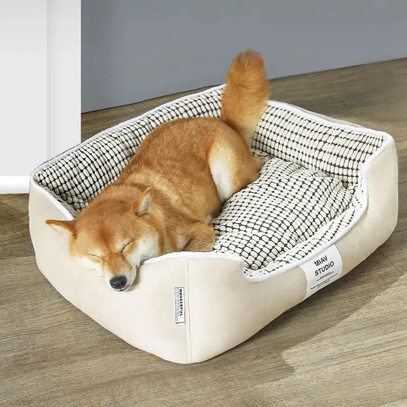 warm Dog Bed Sofa Mat Winter Plush Padded Cushion For Small Large Dogs Sleeping Beds Houses For Cats Washable Blanket Sofa Cover