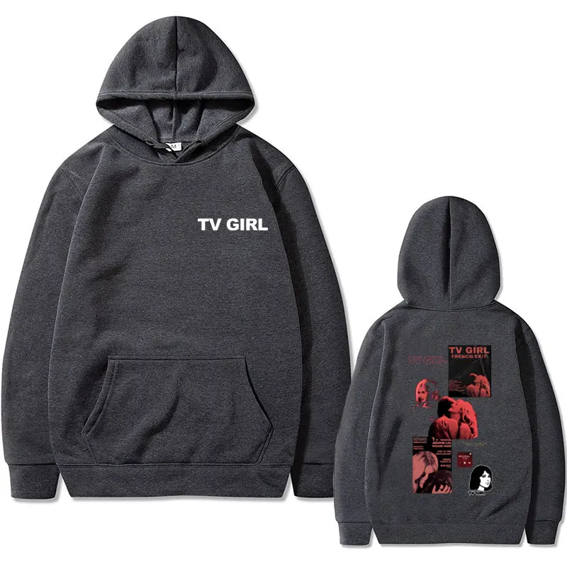 TV Girl Print Hoodie French Exit Sweatshirt Lovers Rock Music Album Cover Print Hoody Men Women's Fashion Oversized Streetwear