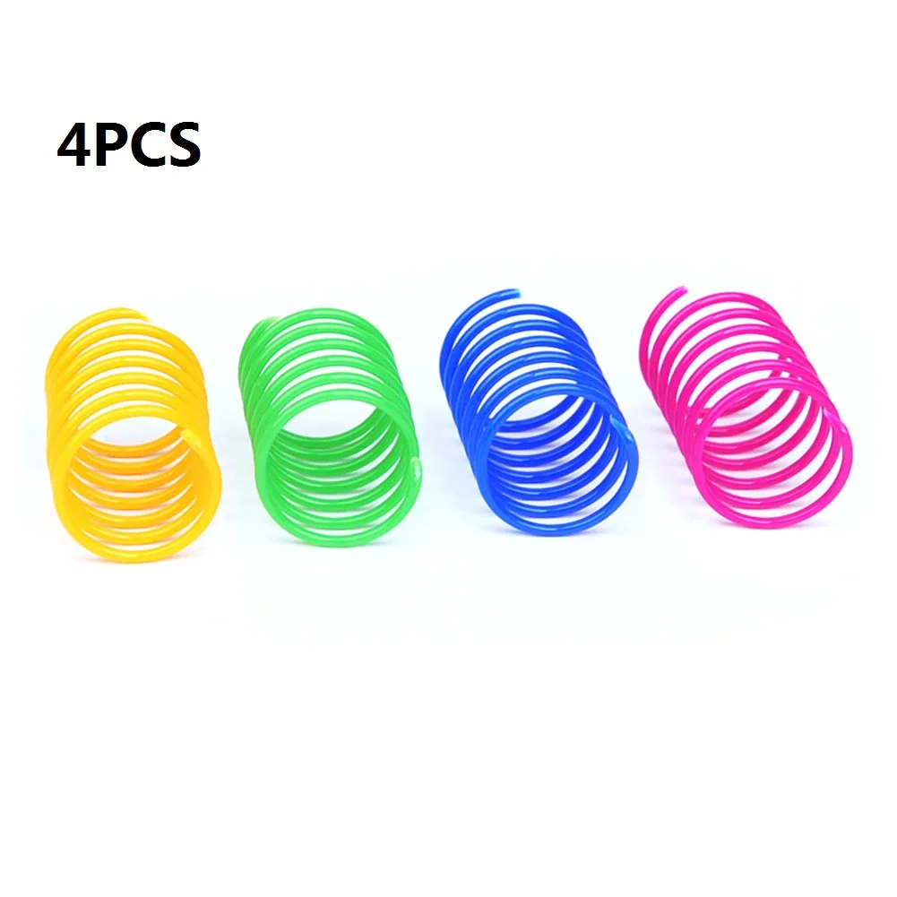 6 adet komik bahar hat borusu Pet kedi oyuncak çevre koruma güzel ilginç yavru takip alay interaktif oyuncaklar