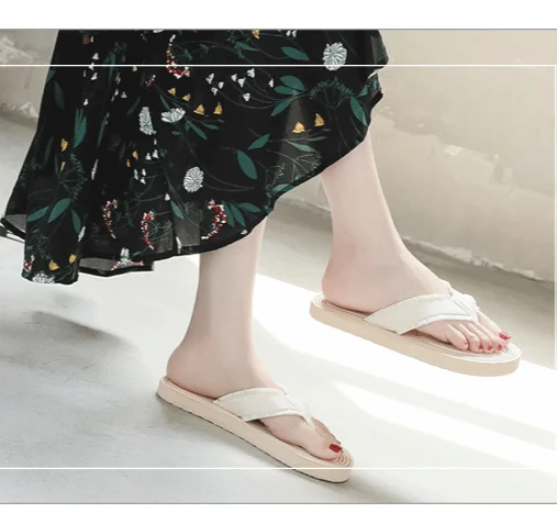 2024 New Trendy Flat Bottom Seaside Casual Flip flops with Rubber soles for Tourism Outwear Slippers_voghion.com