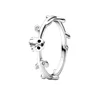88669-b4d6d4.jpg Bague populaire en argent sterling 925% de la série Princesse, avec coquille, couronne, nœud et zircon rose, pour femme, accessoires de bijouterie fine pour soirée