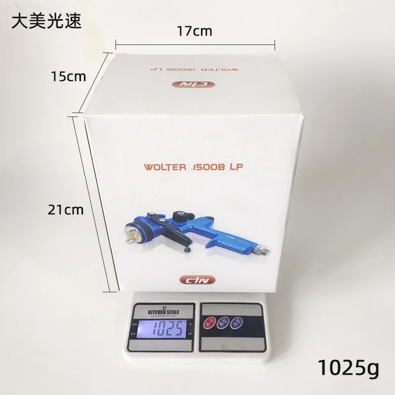 Spray gun Wolter 1500b 1.3mm paint gun water based air spray airbrush professional automotive painting tools