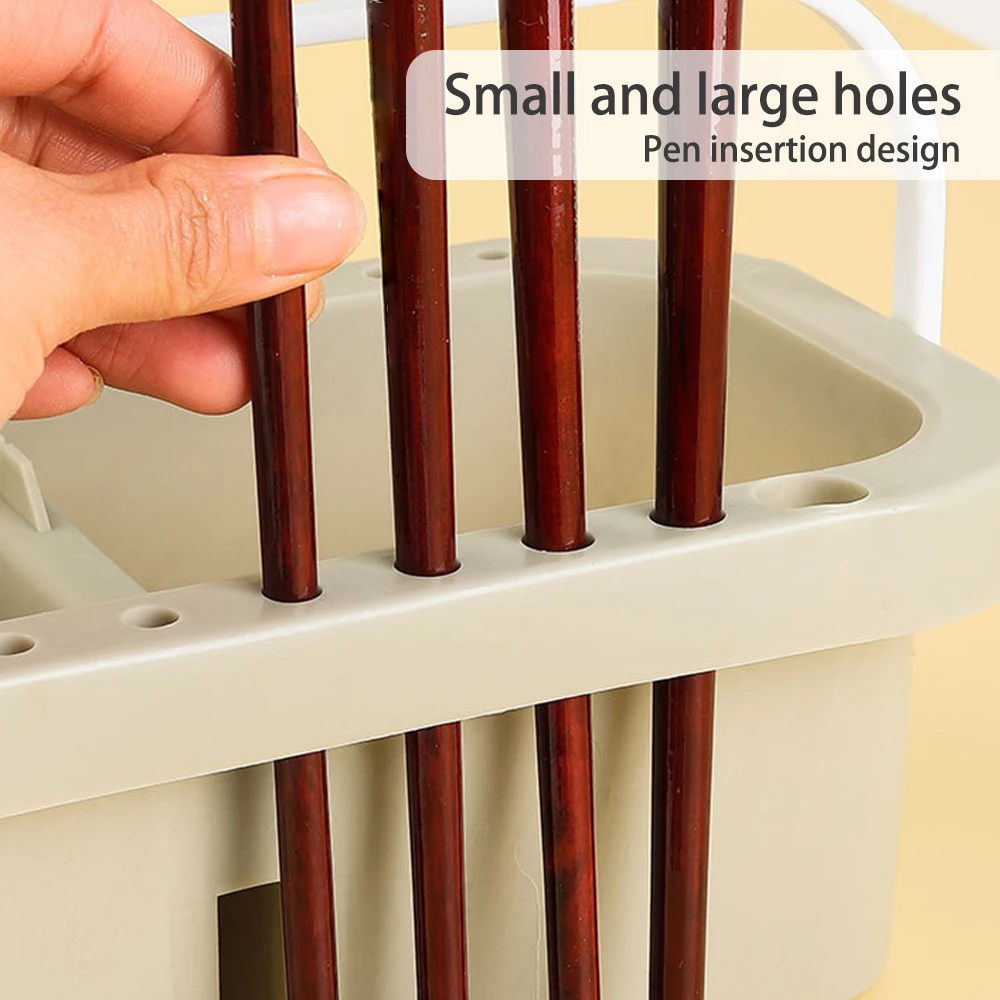 16 Hole Multi-Function Paint Brush Washer Cleaner and Holder 18 Palette Wells Lid Plastic for Cleaning Acrylic Watercolor