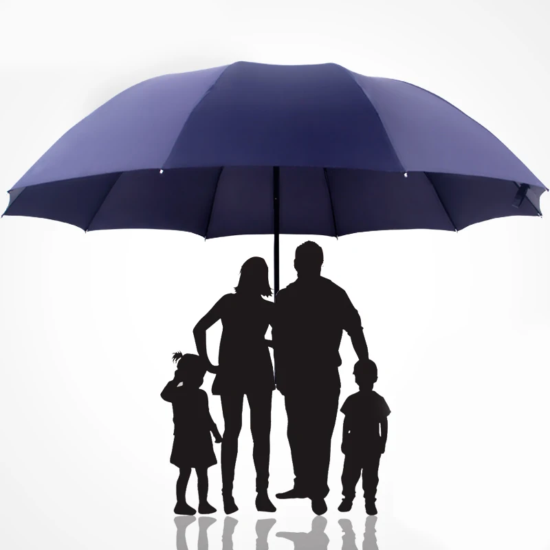 Wind Resistant Umbrella Folding Umbrella Windproof Umbrella Super Large Folding Umbrella Rain Women Windproof Sunny And Rainy Paraguas Male Double Whole Family Umbrellas UBY28