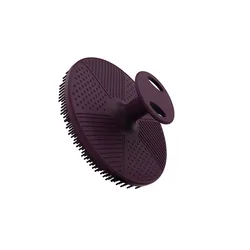 Compact Silicone Deep Cleansing & Massage Facial Brush (Brown)