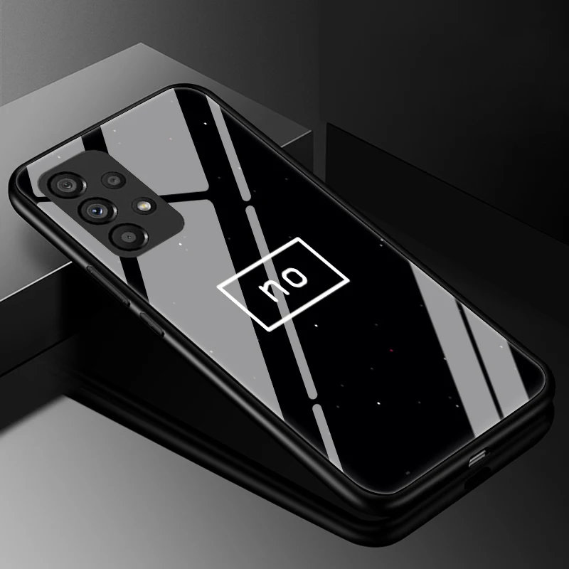 Luxury Tempered Glass Hard Back Bumper Phone Case