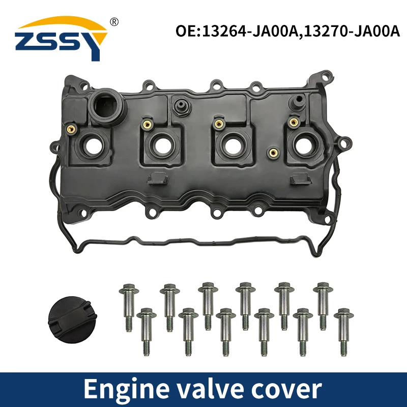 13264-JA00A 13270JA00A Engine Valve Cover Cylinder Head Chamber with Gasket Bolts For Nissan Rogue 2.5L 2007-2014