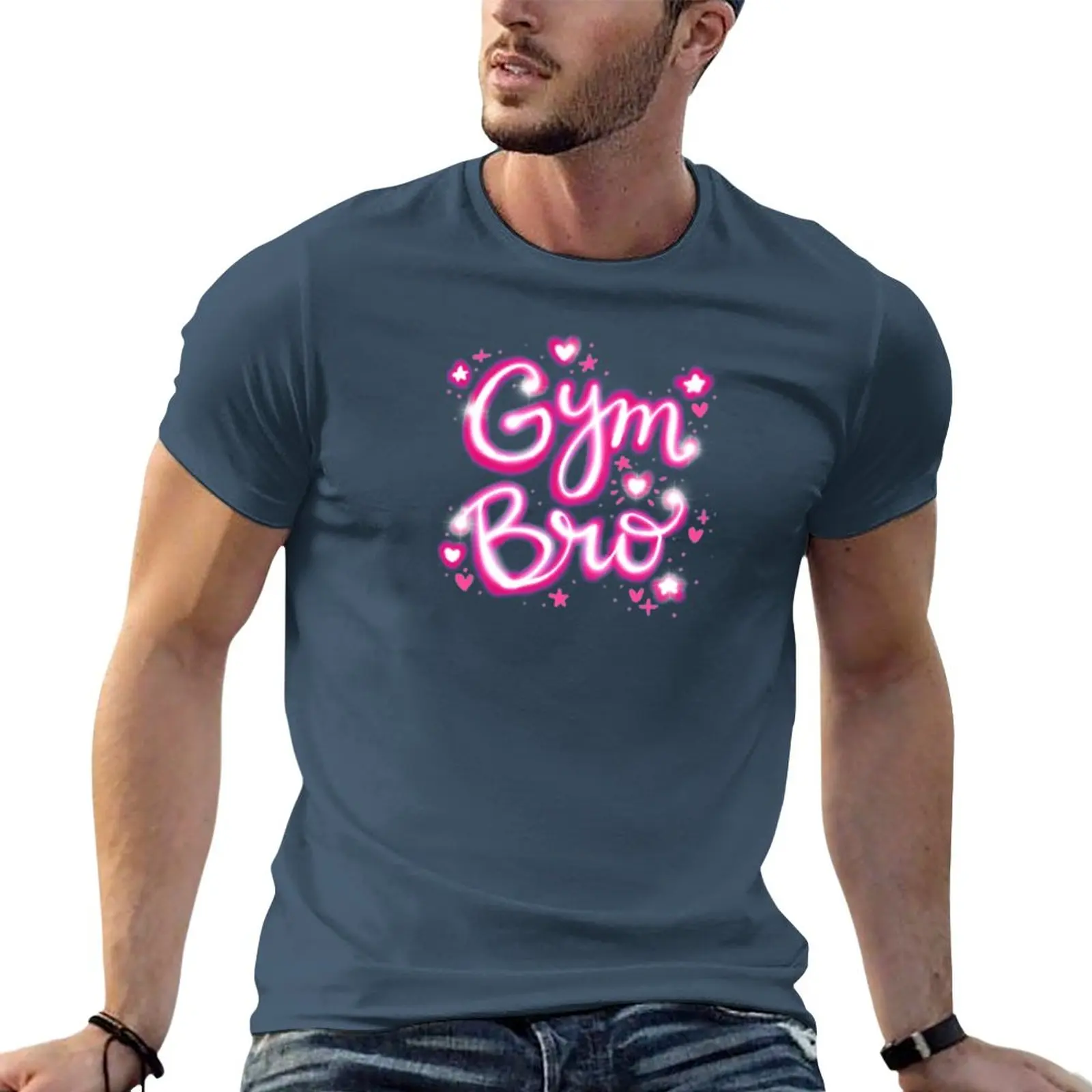 

New gym bro y2k T-Shirt quick drying shirt custom t shirts design your own mens graphic t-shirts pack