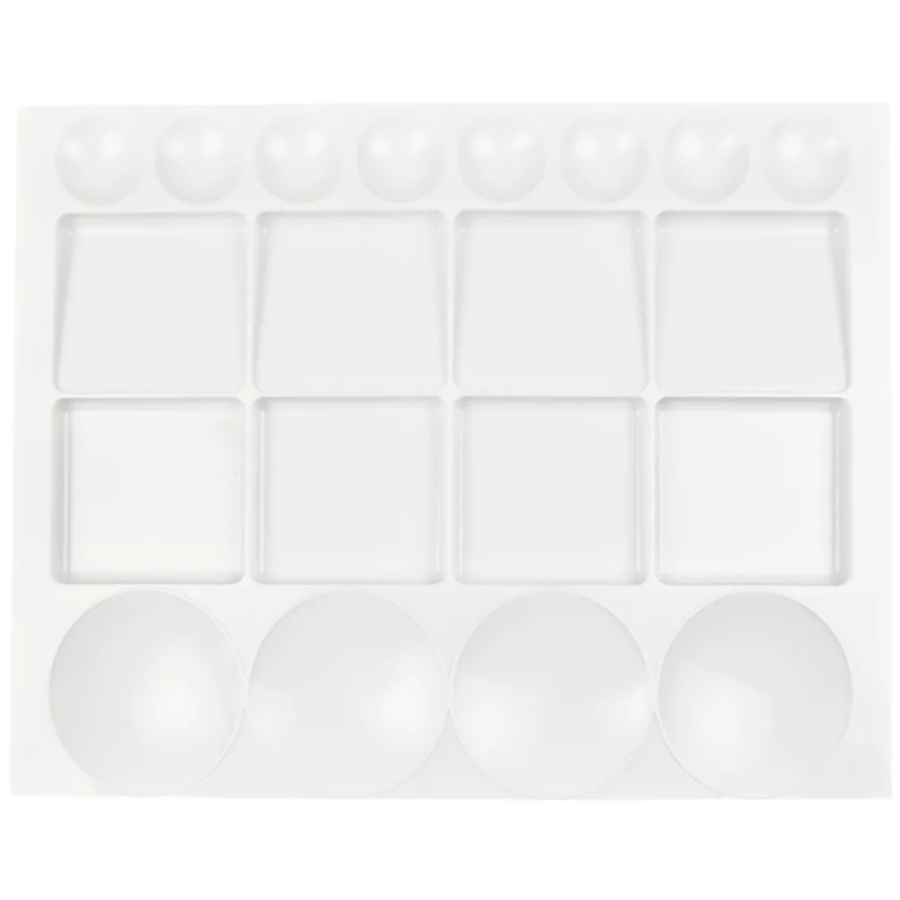Multi Functional Plastic Paint Watercolor Palette Lightweight Artist Painting Board Pigment Mixing Plates Plastic
