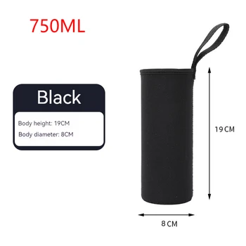 750ML/1000ML/1500ML Water Bottle Cover Bag Neoprene Insulated Cup Cover Bag Sports Bottle Covers for Mug Bottle Cup Carrier Bag