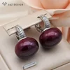 86580-627f6e.jpg S & Z DESIGN nouvelle mode pain rond grande perle boucles d'oreilles pour les femmes bijoux de mariage cadeau tempérament cubique zircone Eardrop