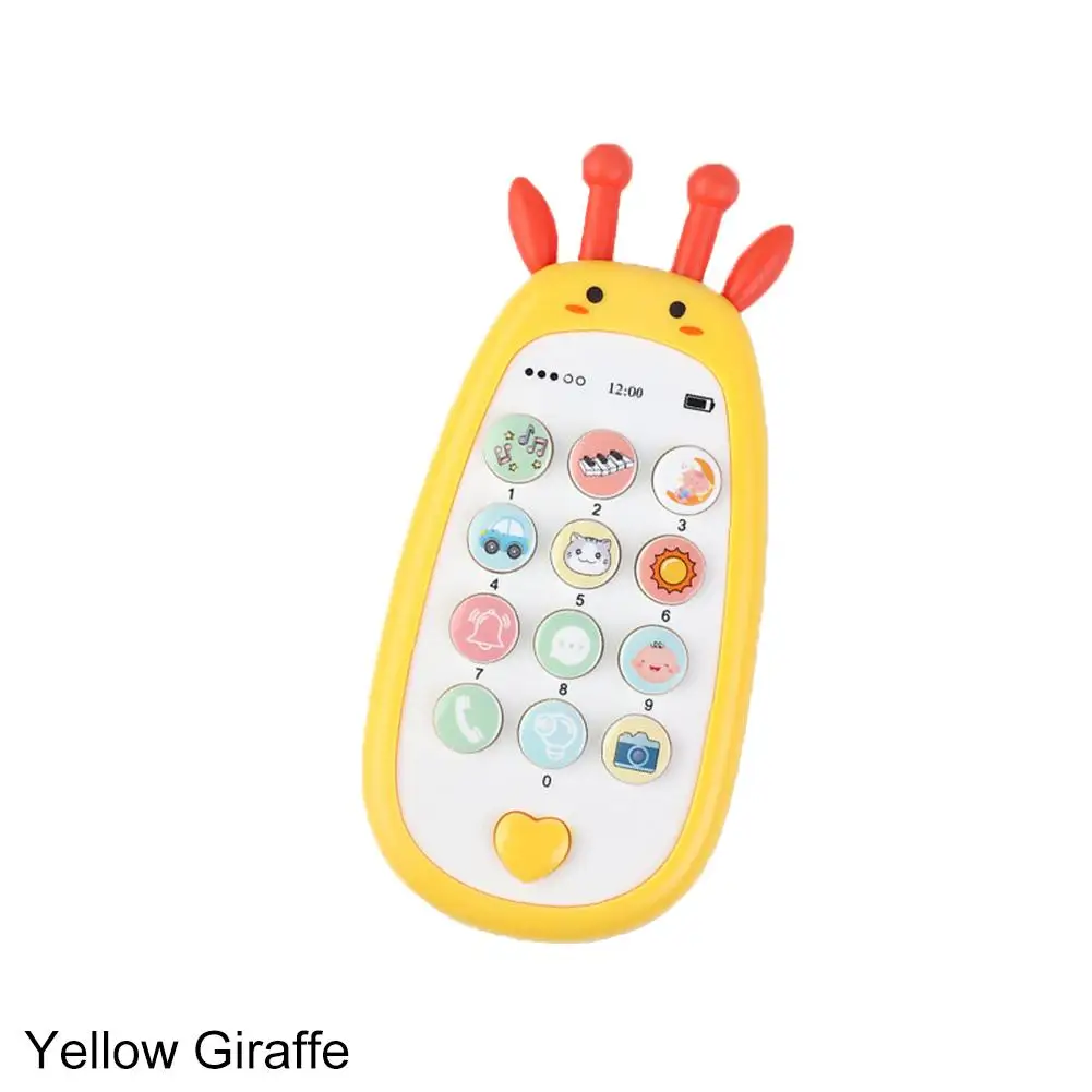 thumbnail image 1 of Juguete de mordedor de teléfono bilingüe para bebé, juguete de voz de música, máquina de aprendizaje educativo temprano, regalo electrónico para niños, 1 of 5