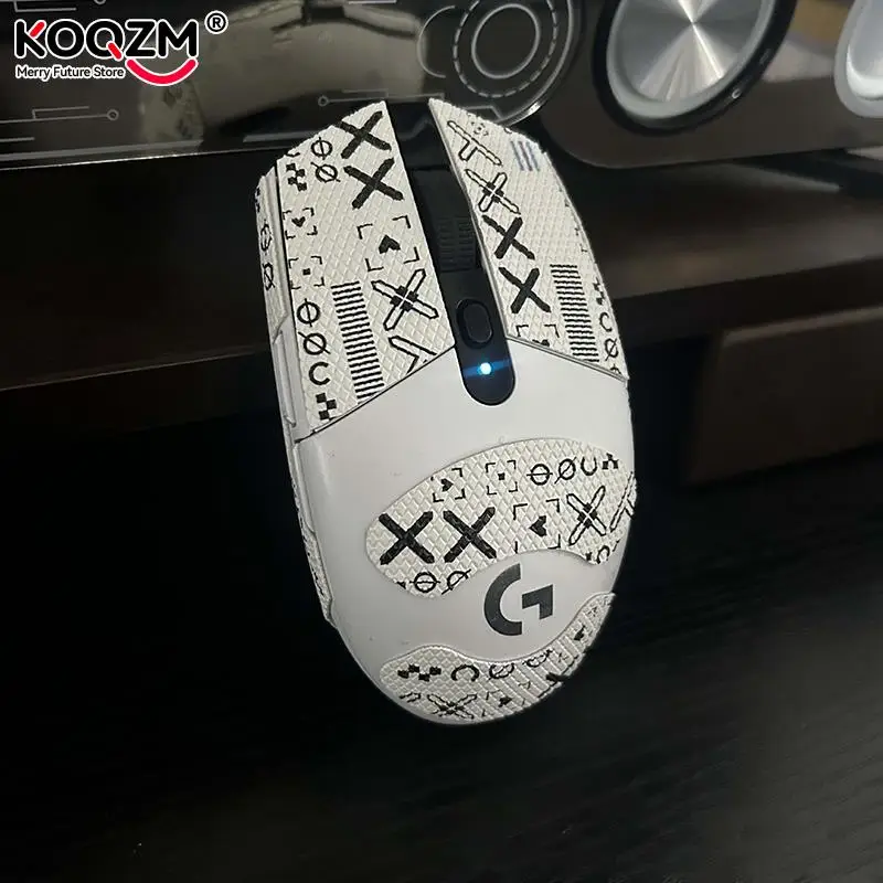 Mouse Grip Tape Skate adesivo fatto a mano antiscivolo pelle di lucertola succhiare il sudore adesivo antiscivolo per Logitech G304 G102 senza Mouse