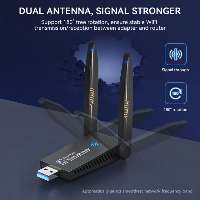 1300 Мбит/с USB 3.0 WiFi Bluetooth 5.0 адаптер 2в1 Dongle двухдиапазонный 2,4G и 5 ГГц WiFi 5 сетевой беспроводной Wlan-приемник ДРАЙВЕР БЕСПЛАТНО 6