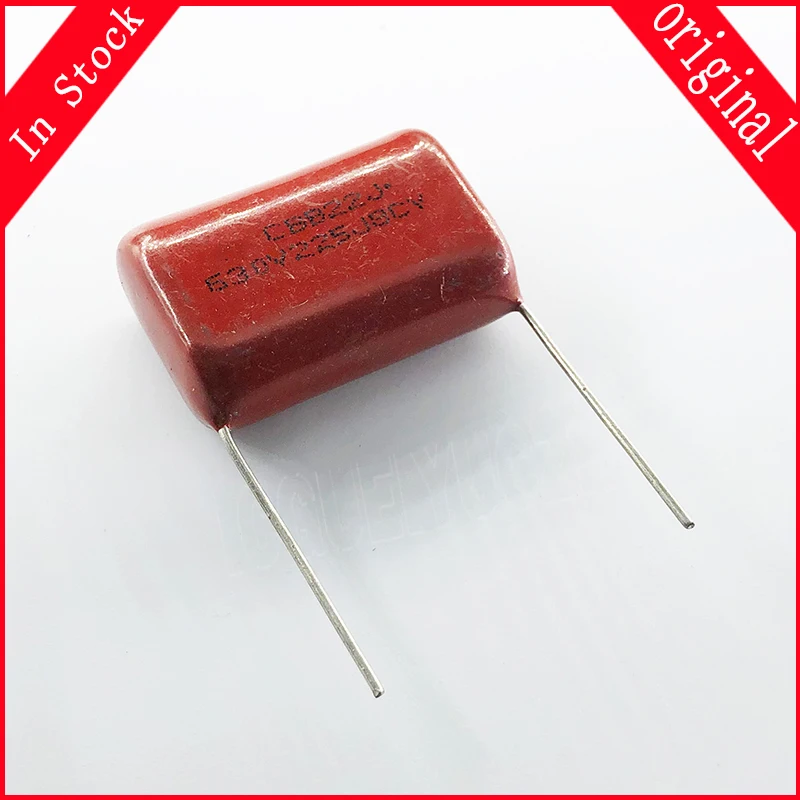 

10 шт./партия 630V225J CBB Шаг 25 мм 2,2 UF 2200NF 225 630V 225J CBB полипропиленовый пленочный конденсатор