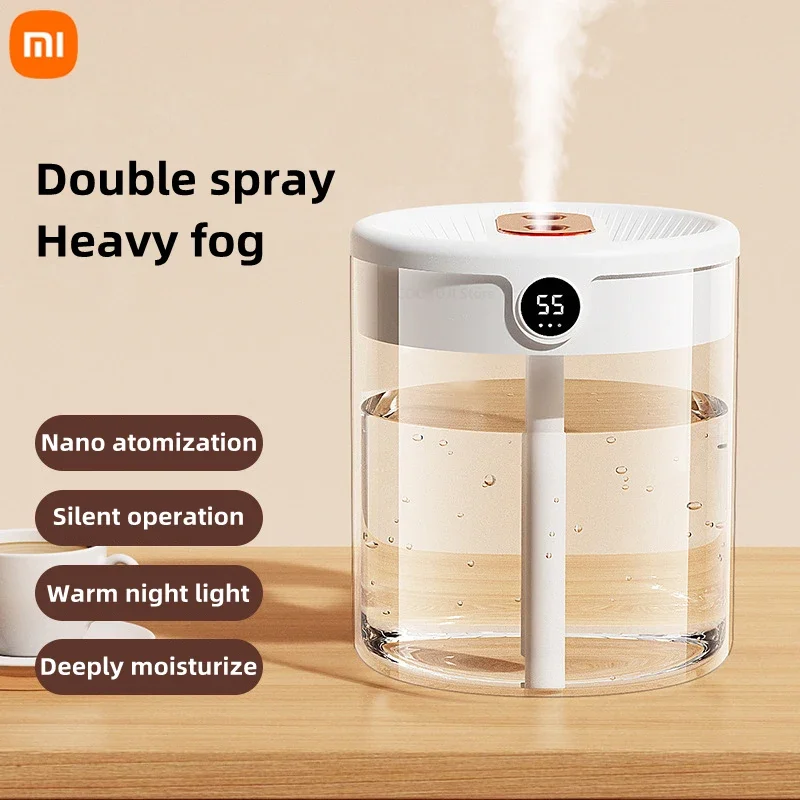 

Xiaomi Mijia 2L Double Nozzle Air Humidifier with LCD Humidity Display Large Capacity Aroma Essential Oil Diffuser for Bedroom