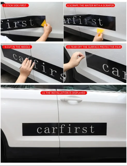 Auto Aufkleber Seite Streifen Racing Tür Vinyl Aufkleber Grafiken Auto Zubehör Für Audi A4 B8 B9 B7 8W 8K 8E B6 B5 Avant Quattro – Detail 2