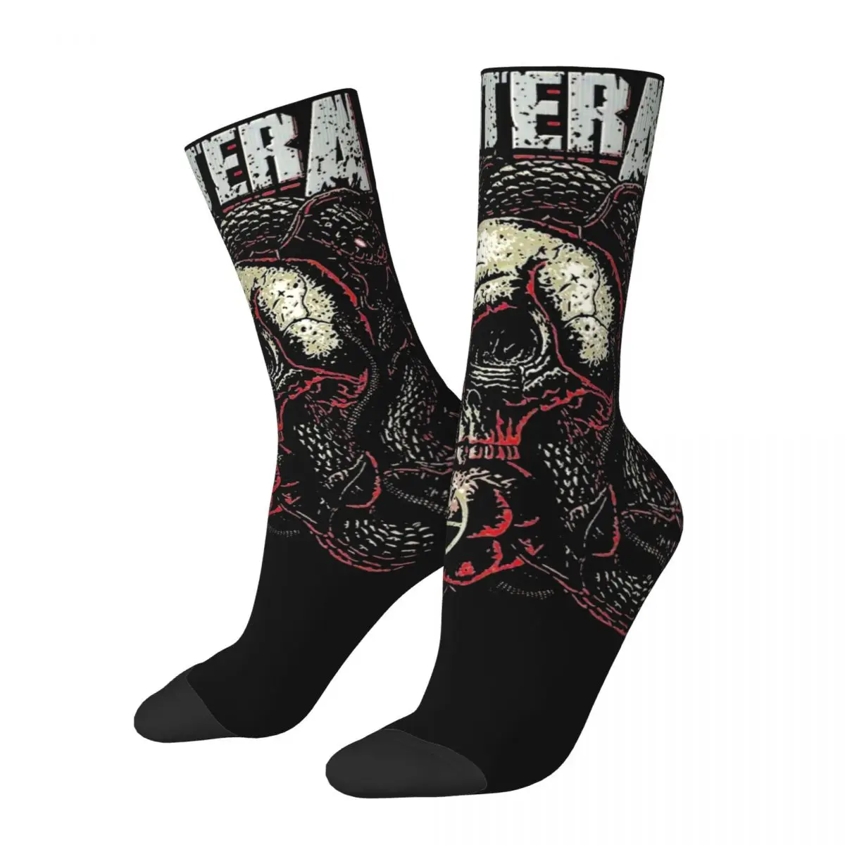 

Pantera Heavy Metal Band Theme Design Crew Socks Accessories for Male Non-slip Sock