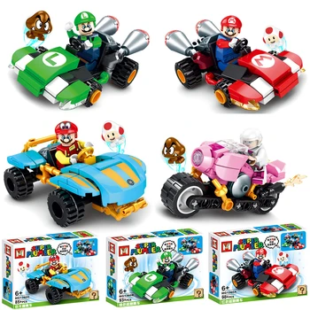 Super Mario Bros Pull-Back Karting Figures – Luigi, Bowser, Peach, Yoshi & Toad 1