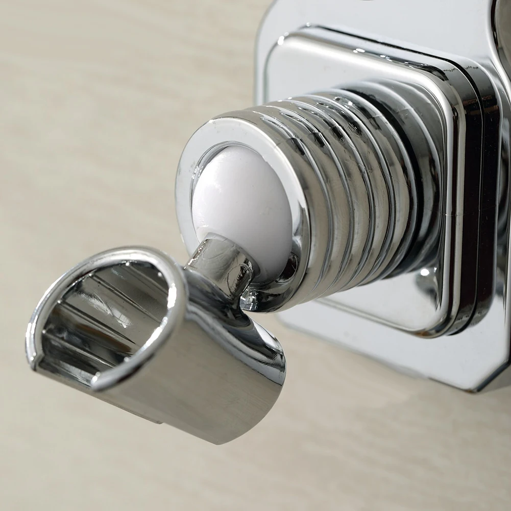 Description Picture 5 of itemShower Head Holder Adjustable Bracket Bathroom Shower Accessories Wall Mount Seat No Punching Shower Head Bracket Hardware