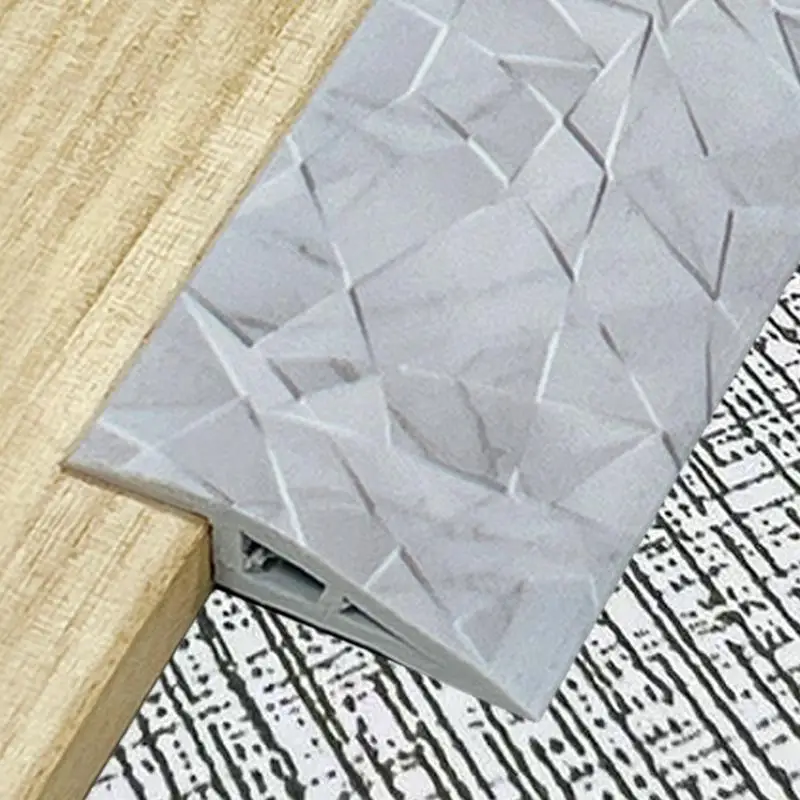 Floor Transition Strips PVC Laminate Floor Strip Adhesive Threshold Molding Trim Flat Divider Strip For Uneven Floors