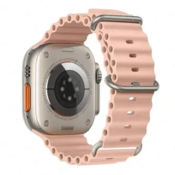 Ocean - Inspired Strap for Apple Watch Bands - Premium Bracelet Collection (Powder with gray)