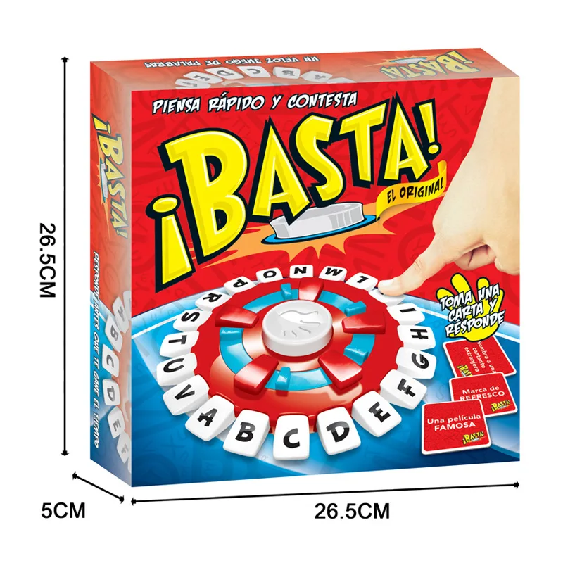 Spanish Word Game Fast-Paced Family Board Game Quick Thinking Letter Pressing Tapple Games versi&oacute;n en espa&ntilde;ol word game
