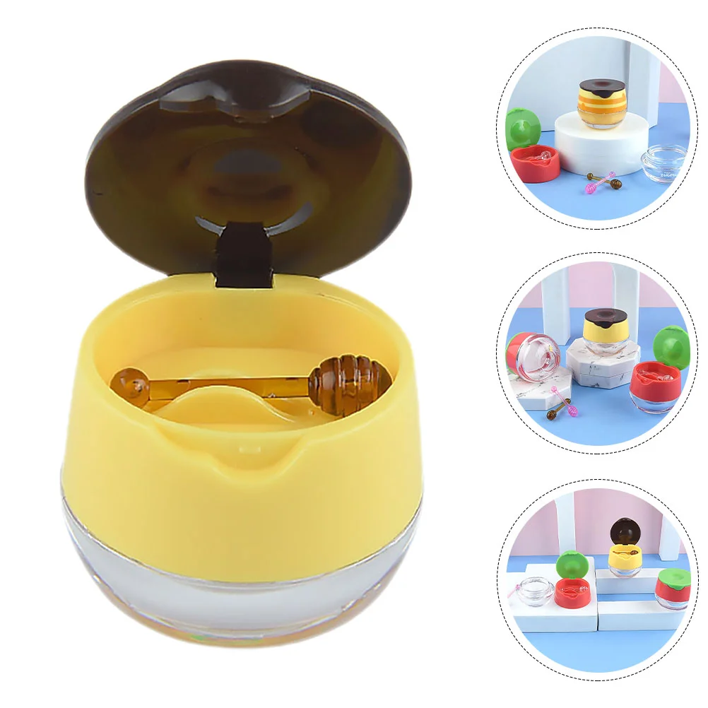 

2 Pcs Flip Top Balm Case Mini Containers Jars Creami Refillable Lotion Powder Skincare Vial Little with Lids