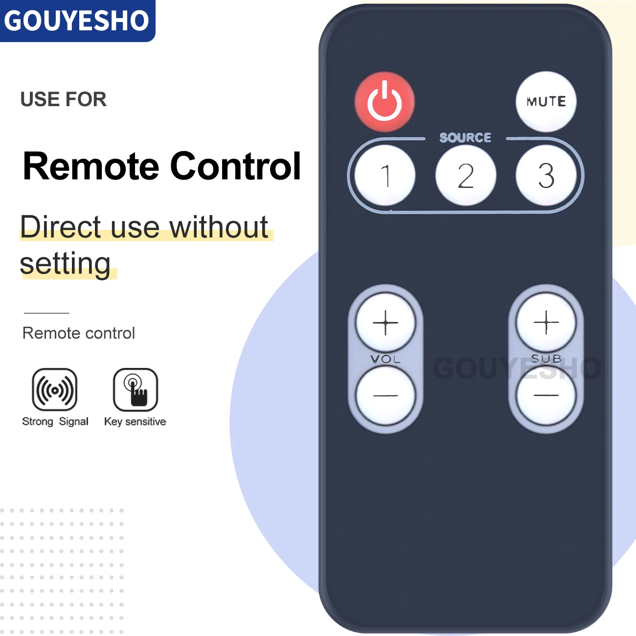 Nuovo Telecomando Per Polk Audio Surnoundbar 6000 Home Theater Istantaneo