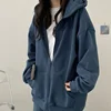 Inspirational Solid Color Oversize Hooded Jacket Women's Loose Fit Casual Style Sweatshirt Autumn/Winter From China