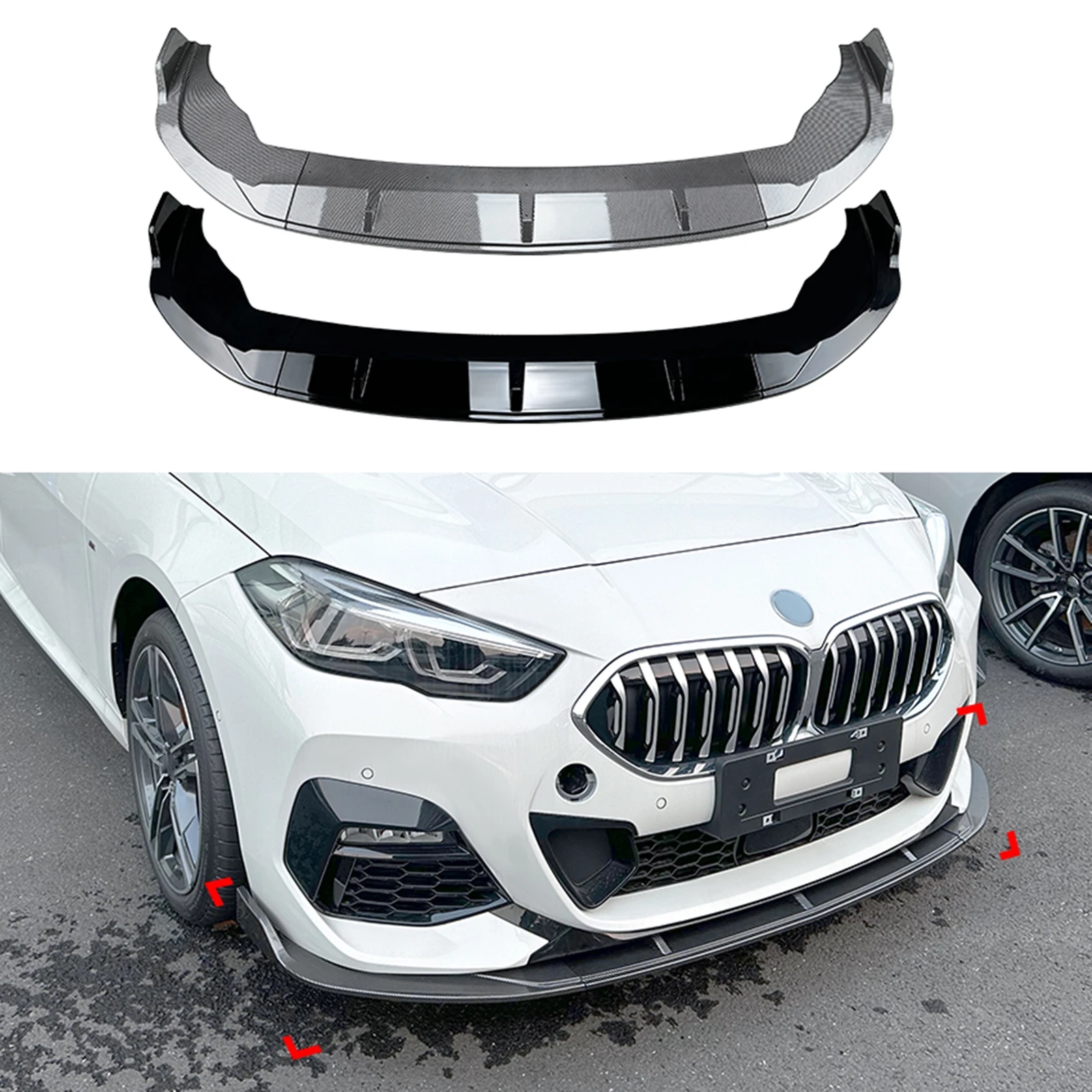 

Автомобильный спойлер на передний бампер, нижний сплиттер для BMW 2 серии F44 228i 220i M235i M Sport 2020-2023