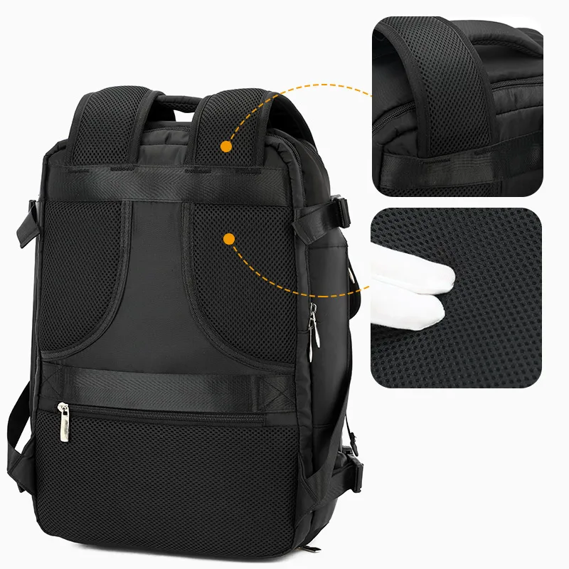Backpack Men's High-End Business Trip Large Capacity 2024 New Student School Bag Work Clothing Computer Backpack