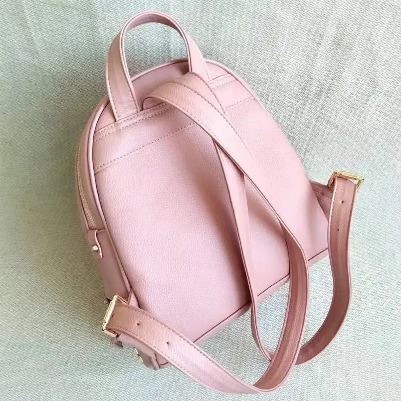 Classic solid color backpack High-end women's fashion backpack launched a new women's handbag casual backpack mobile phone bag b 3