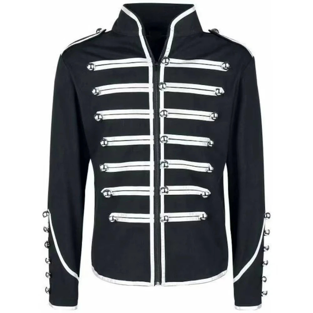 Comfy Holiday Daily Vacation Men's Coat Regular Slight Stretch Solid Color Spring Steampunk Black White Casual Winter