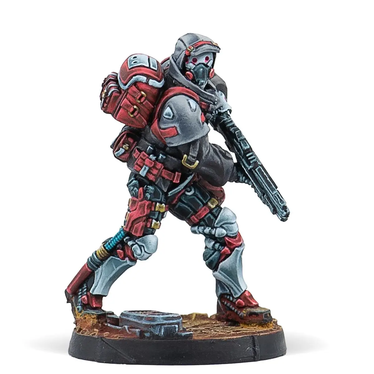 다이캐스트 레진 모델 조립 키트, GK, 레진 배틀 그룹 3인, 조립하기 위한 미도색 제품(베이스 포함)