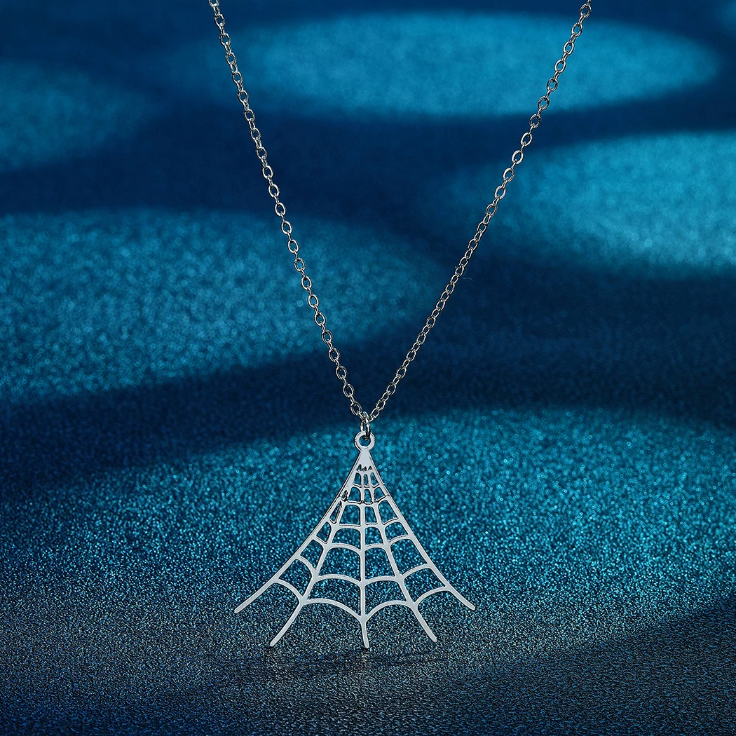 Todorova New Fashion Cobweb Spider  Pendant Necklaces For Women