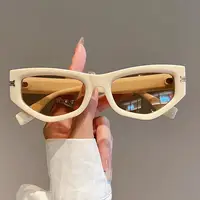 Lunettes de soleil œil de chat vintage pour femmes, nuances noires, lunettes de soleil dégradées, lunettes de soleil de créateur de marque de luxe, nouvelle mode, chimchic 1