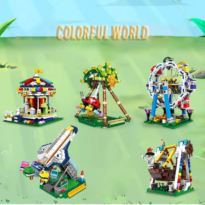 Mini Park rozrywki klocki do budowy diabelski młyn klocki karuzela Model statek piracki duże kołyszące się klocki do samodzielnego montażu 7 S94969ba2d899473aa9b2a167d8e9a7b0Q Mini Park rozrywki klocki do budowy diabelski młyn klocki karuzela Model statek piracki duże kołyszące się klocki do samodzielnego montażu