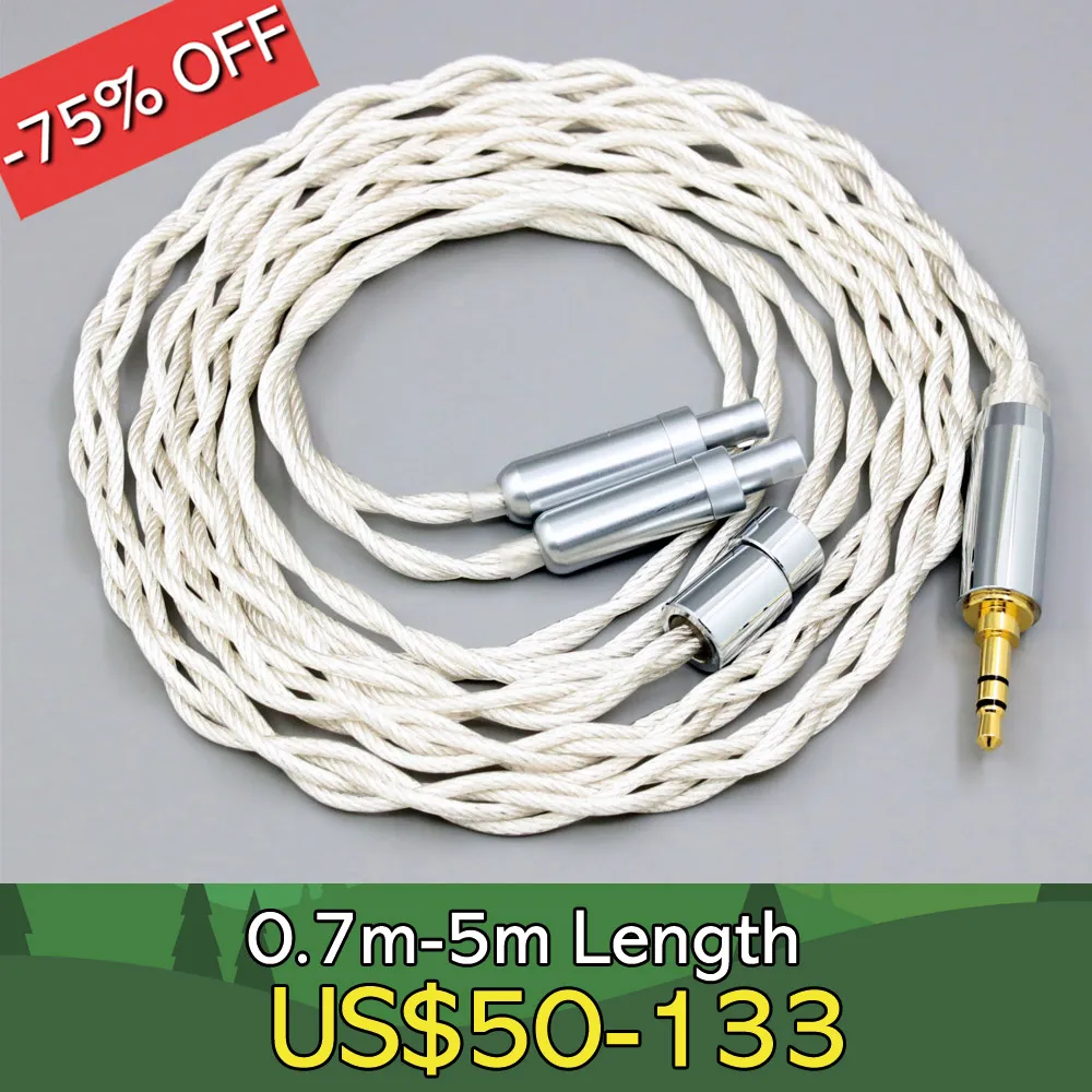 

Graphene 7N OCC Silver Plated Type2 Earphone Cable For Sennheiser HD800 HD800s HD820s HD820 Dharma D1000 LN008151