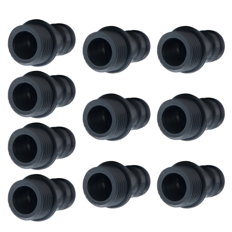 10Pcs 1/2Inch 남성 커넥터 가든 호스 탭 커넥터 호스 커넥터 스레드 탭 어댑터 정원용 빠른 커넥터
