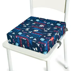 Children's Booster Seat Cushion - Adjustable, Removable, and Safe High Chair Pad (Magic Academy)