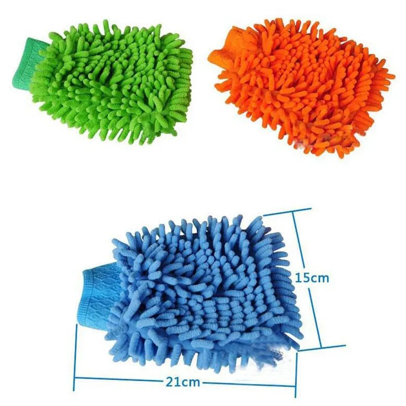 Large Microfiber Car Wash Mitt Waterproof Chenille Gloves Thick Car Cleaning Wax Detailing Auto Care Double-faced, car cleaning gloves,microfiber car mitt,microfiber cleaning gloves,microfiber washing gloves,microfiber gloves