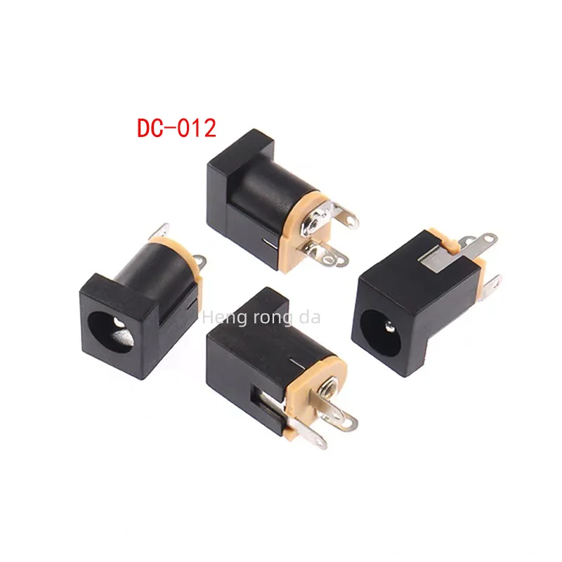 20Pcs DC-005/002/012/015/022/025M/099 암수 커넥터 5.5x2.1/2.5mm DC 전원 소켓 플러그 원형 구멍 커넥터
