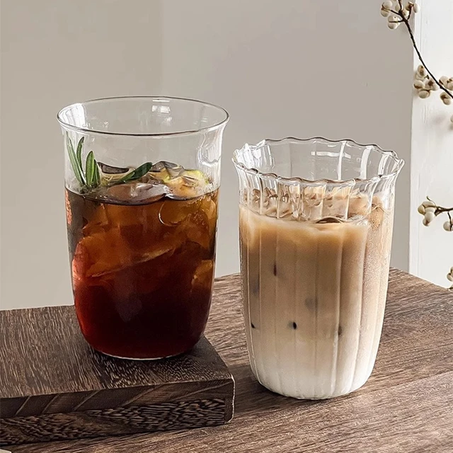 Aesthetic Cold Coffee Glass Cup 6