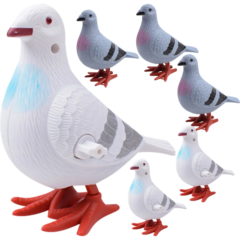 6pcs Multi use Funny Premium Pigeons Toys Festival Pigeons Wind Up Toys
