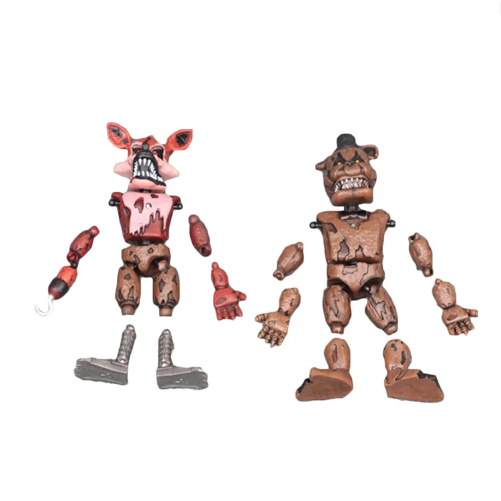 Five Nights at Freddy's Bear Action Figures, FNAF, PVC Modelo, Articulações  Podem Ser Montadas, Movido Coleção, Brinquedo Presente do Miúdo, 1 Pc -  AliExpress